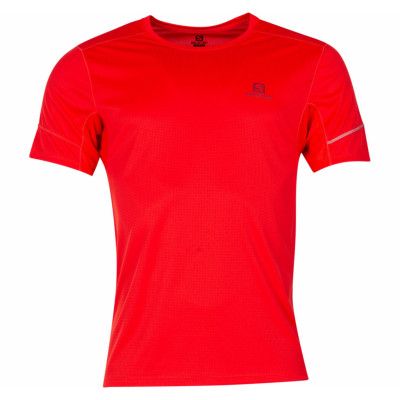 Agile Ss Tee M, Fiery Red / /, Xxl,  Salomon