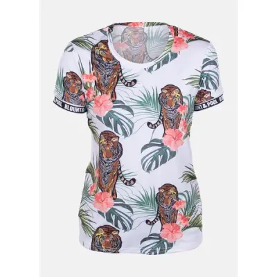 Aruba Tee W, White Tiger, 34,  Strandkläder