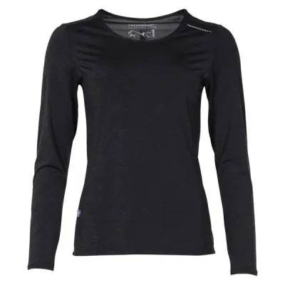 Athleisure Ls Tee W, Charcoal, 46,  Swedemount