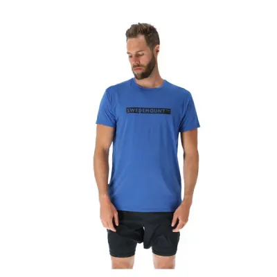 Athleisure Tee, Blue Melange, 2xl,  Swedemount
