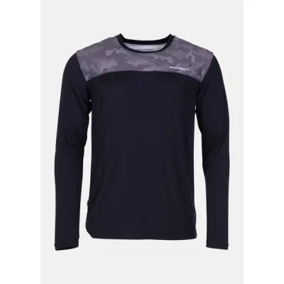 Athletic Ls Tee, Black Aop/Black, Xs,  Träningströjor