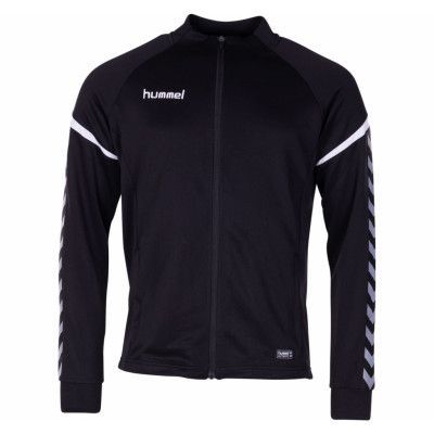 Auth. Charge Poly Zip Jacket, Black, M,  Hummel