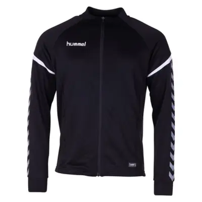 Auth. Charge Poly Zip Jacket, Black, M,  Hummel