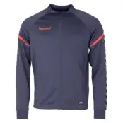 Auth. Charge Poly Zip Jacket, Ombre Blue/Nasturtium, Xxl,  Hummel