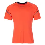 Auth. Charge Ss Poly Jersey, Nasturtium/Ombre Blue Pr, Xxxl,  Tränings-T-Shirts