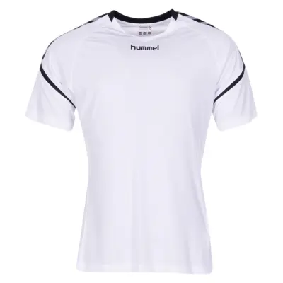 Auth. Charge Ss Poly Jersey, White Pr, S,  Hummel