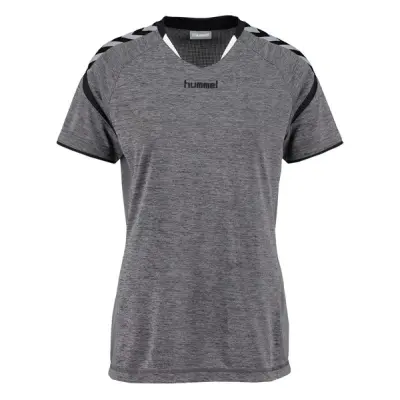 Auth. Charge Ss Poly Jersey Wo, Dark Grey Melange, Xxl,  Hummel