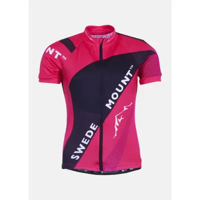 Giro Bike Tee Jr, Black/Fresh Pink, 130,  Cykeltröja Kort Ärm