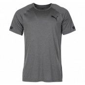 bnd tech ss tee, castor gray heather, s,  puma