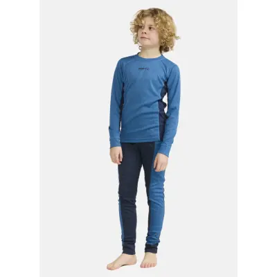 Core Dry Baselayer Set Jr, Whale-Blaze, 134/140,  Underställs-Set