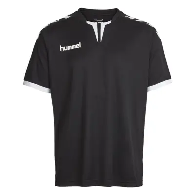 Core Ss Poly Jersey, Black Pr, 14-16,  Hummel