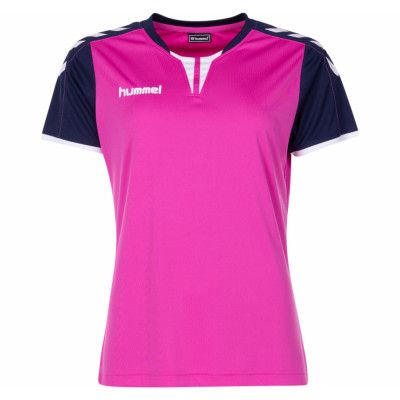 Core Womens Ss Jersey, Rose Violet/Marine Pr, Xxl,  Hummel