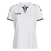 Core Womens Ss Jersey, White Pr, L,  Löparkläder
