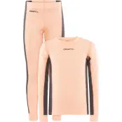 Craft Core Dry Baselayer Set Junior Underställ Set Cosmo/Granite, 134/140