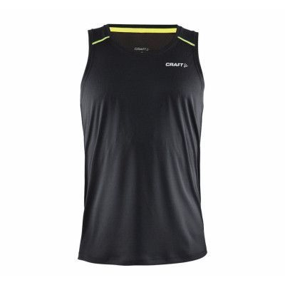 Devotion Singlet M, Black/Flumino, L,  Craft