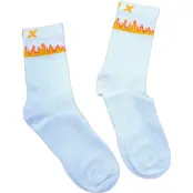 Elpex LPX Raised in Flames Socks Vit 43/45 | Löparstrumpor