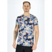 Fusion Tee, Flower Aop/Navy, 3xl,  Tränings-T-Shirts