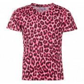 Fusion Tee Jr, Aop Pink Leopard, 110,  T-Shirts