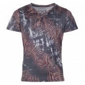 Fusion Tee Jr, Black Zebra, 110,  Löpar-T-Shirts