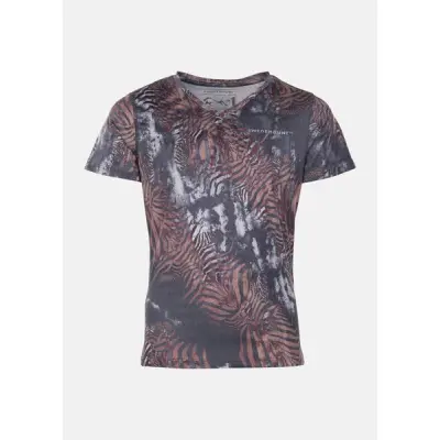 Fusion Tee Jr, Black Zebra, 110,  Löpar-T-Shirts