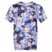 Fusion Tee Jr, Flower Aop/Navy, 110,  T-Shirts