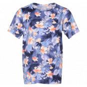 Fusion Tee Jr, Flower Aop/Navy, 160,  T-Shirts