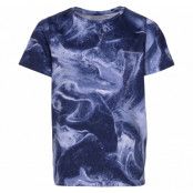 Fusion Tee Jr, Space Aop/Navy, 110,  T-Shirts