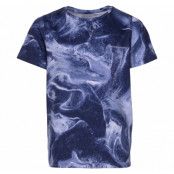 Fusion Tee Jr, Space Aop/Navy, 120,  T-Shirts