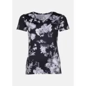 Fusion Tee W, Black/White, 44,  Swedemount