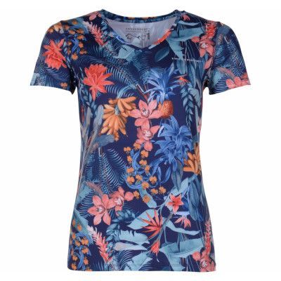 Fusion Tee W, Navy/Orange, 44,  Swedemount