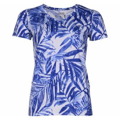 Fusion Tee W, White/Blue, 46,  Swedemount