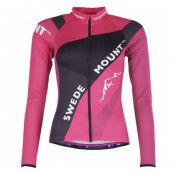 Giro L/S Bike Tee W, Black/Fresh Pink, 40,  Swedemount