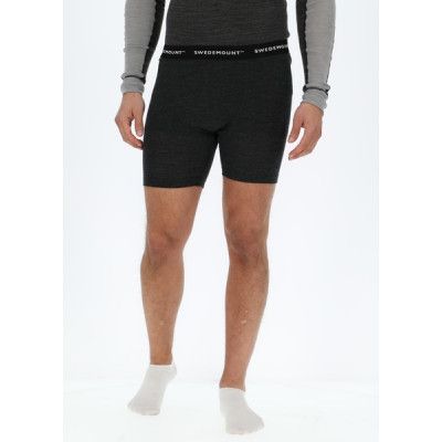Himalaya Merino Wool Boxer Short, Charcoal Melange, L,  Ullunderställ