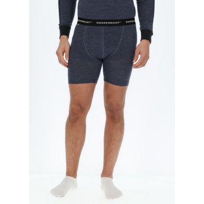 Himalaya Merino Wool Boxer Shorts, Navy Melange, L,  Ullunderställ