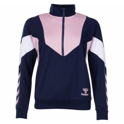 Hmlchi Half Zip Sweatshirt, Black Iris, S,  Hummel