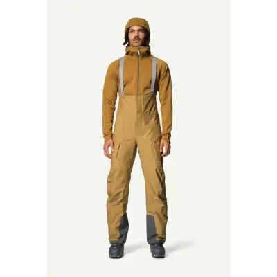 Houdini M's Rollercoaster Bib Pants Greenish Gold - S