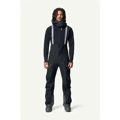 Houdini M's Rollercoaster Bib Pants True Black - L