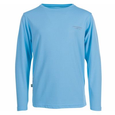 Kungshamn L/S Tee Jr, Aqua Blue, 140,  Swedemount
