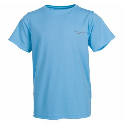 Kungshamn Tee Jr, Aqua Blue, 110,  Swedemount