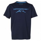 Kungshamn Tee Jr, Navy/Blue, 120,  Swedemount