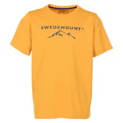 Kungshamn Tee Jr, Yellow/Navy, 140,  Löpar-T-Shirts
