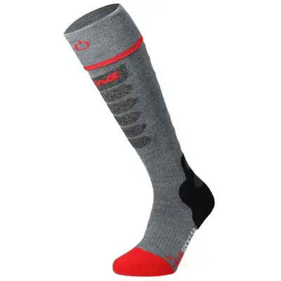LENZ Heat Sock 5.1 Toe Cap Slim Fit Värmestrumpor Grey, 39/41