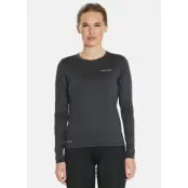 Maje W Melange L/S Tee, Black, 46,  Träningströjor
