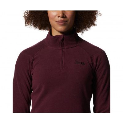 Mountain Hardwear Microchill Zip Sweater Women Cocoa Red