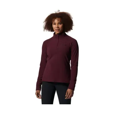 Mountain Hardwear Microchill Zip Sweater Women Cocoa Red