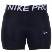 nike pro women's 5" shorts, black/white, l,  nike