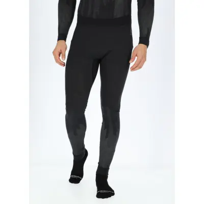 Odlo M Bottom Long Kinship Pw, Black Melange, L,  Funktionsunderställ