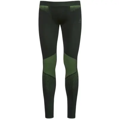 Odlo Pants Essentials Seamless Light Black -Safetyyellow Men