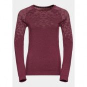 Odlo W Crew Neck L/S Kinship P, Raspberry Fudge Melange, Xl,  Funktionsunderställ