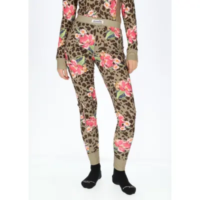 Pants Baselayer W, Leo Flower Aop, 34,  Funktionsunderställ